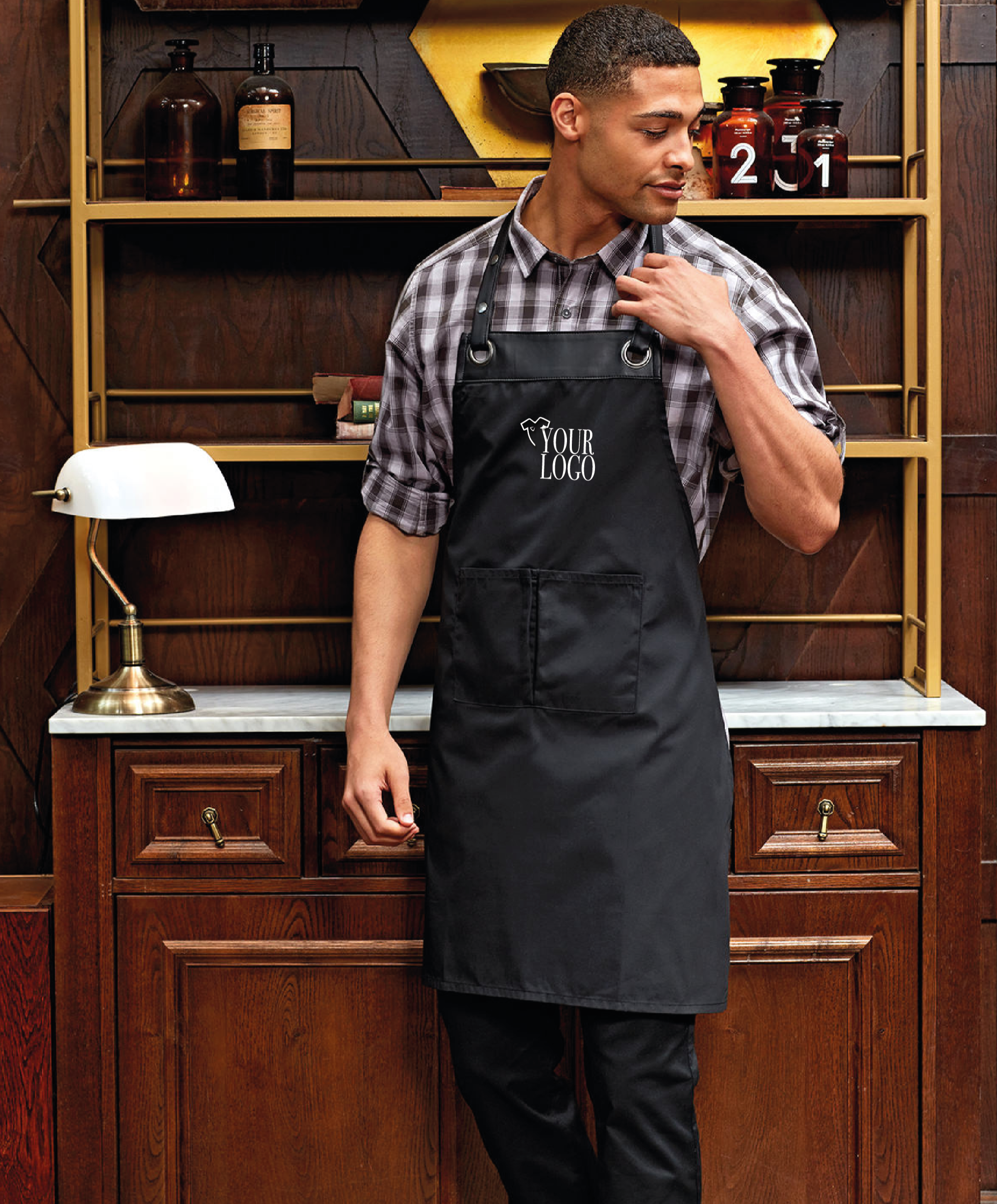 Premier Espresso Bib Apron